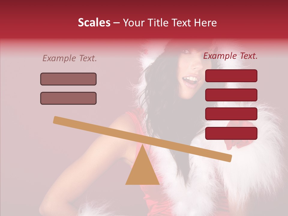 Brunette Hood Sensual PowerPoint Template