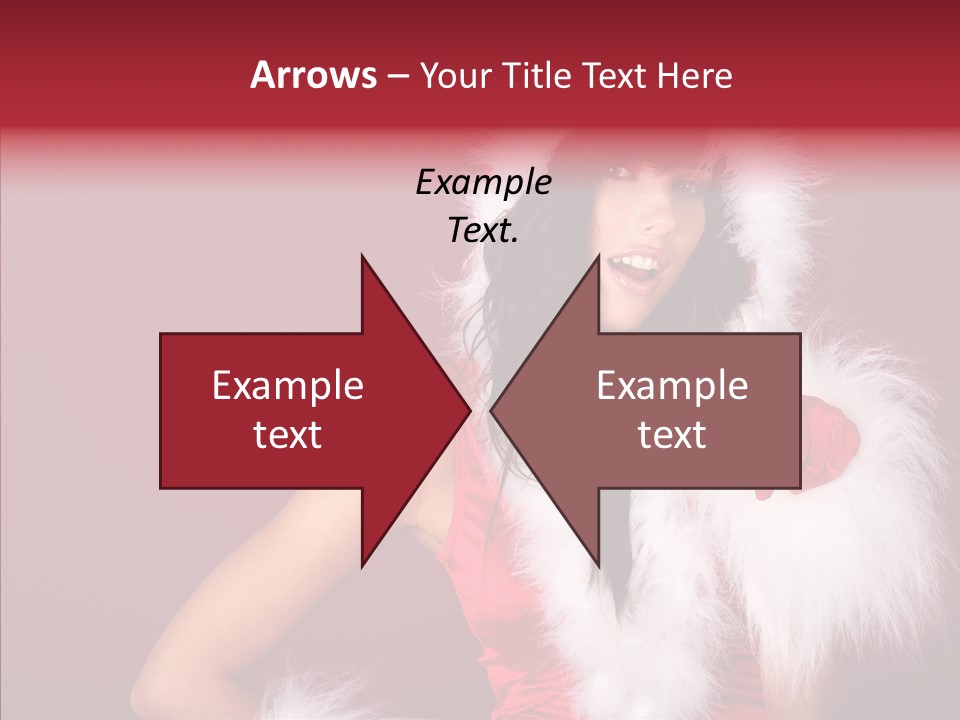 Brunette Hood Sensual PowerPoint Template