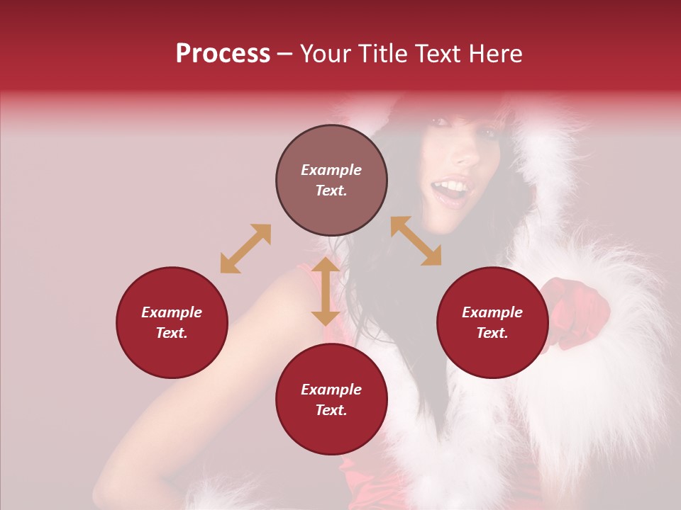 Brunette Hood Sensual PowerPoint Template