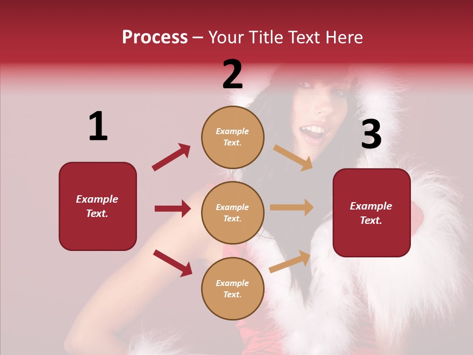 Brunette Hood Sensual PowerPoint Template
