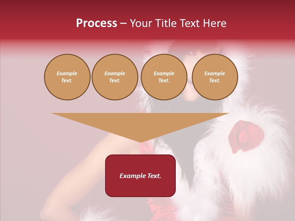 Brunette Hood Sensual PowerPoint Template
