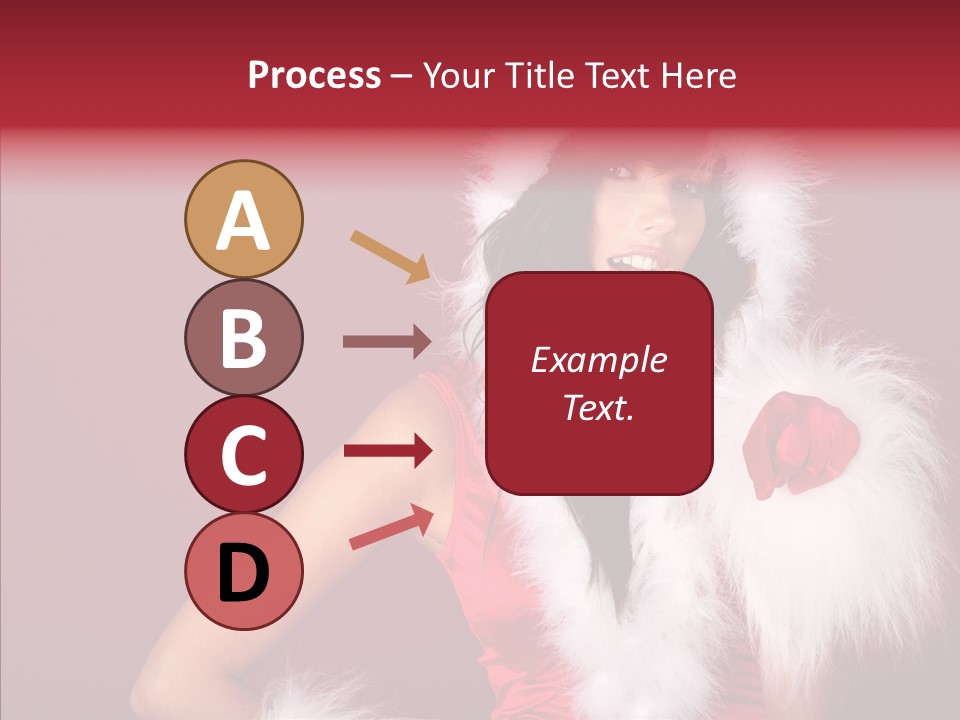 Brunette Hood Sensual PowerPoint Template