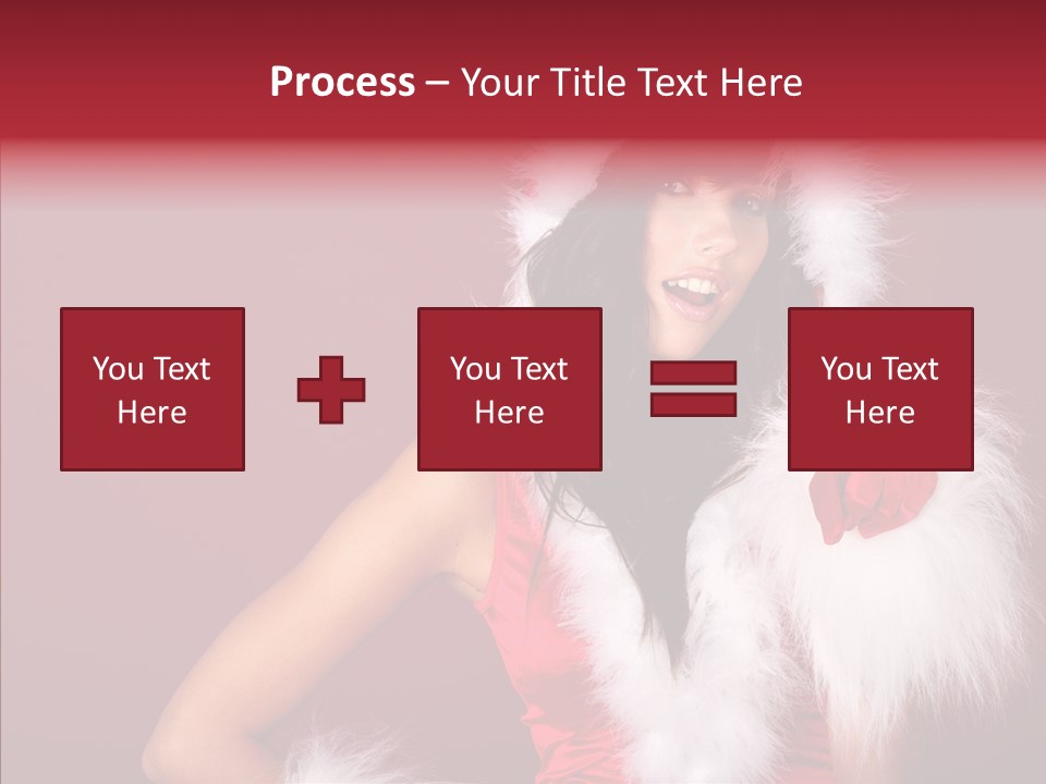 Brunette Hood Sensual PowerPoint Template