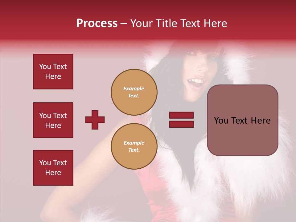 Brunette Hood Sensual PowerPoint Template