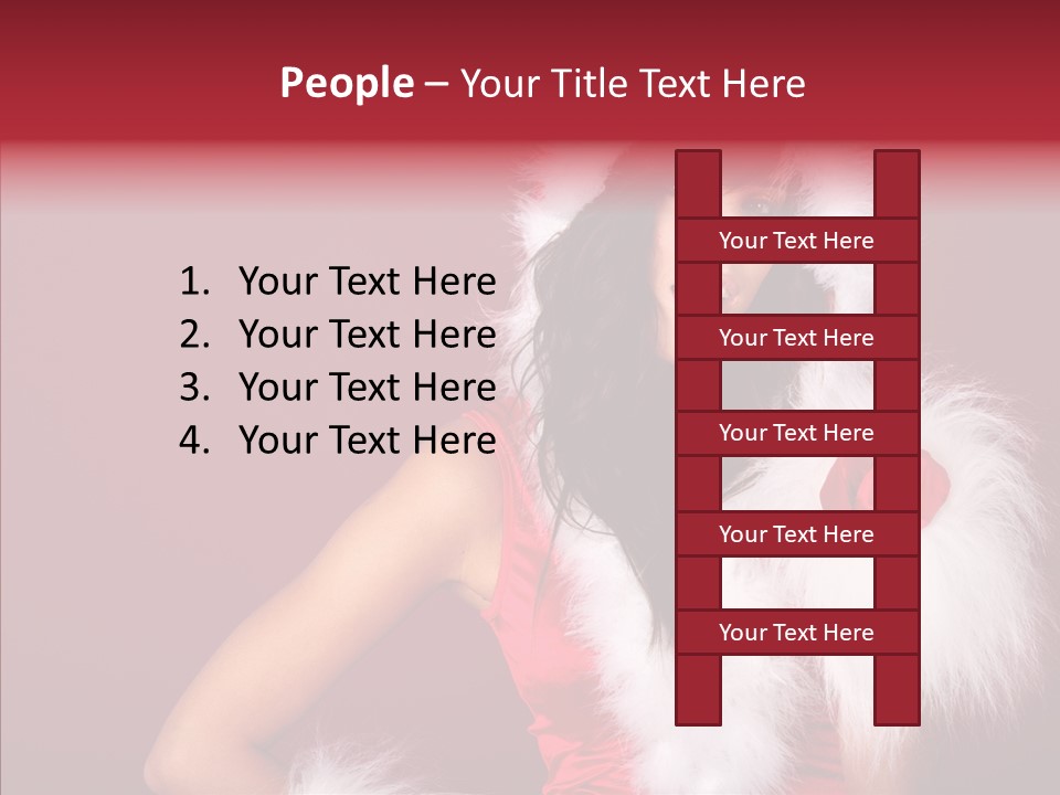 Brunette Hood Sensual PowerPoint Template