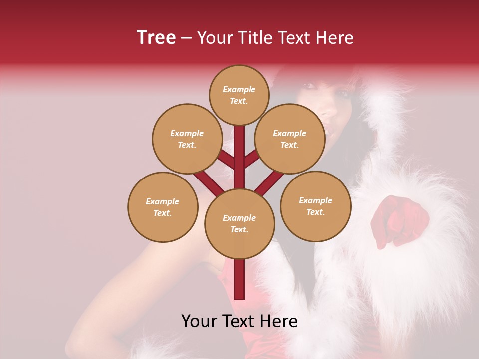 Brunette Hood Sensual PowerPoint Template