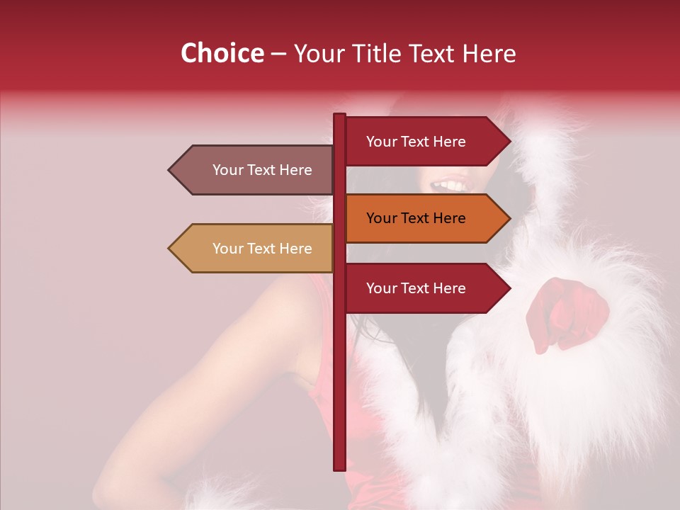 Brunette Hood Sensual PowerPoint Template