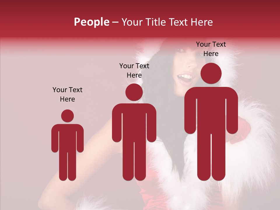 Brunette Hood Sensual PowerPoint Template