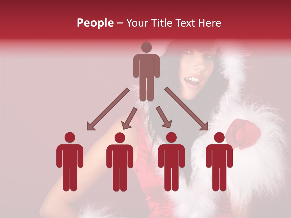Brunette Hood Sensual PowerPoint Template