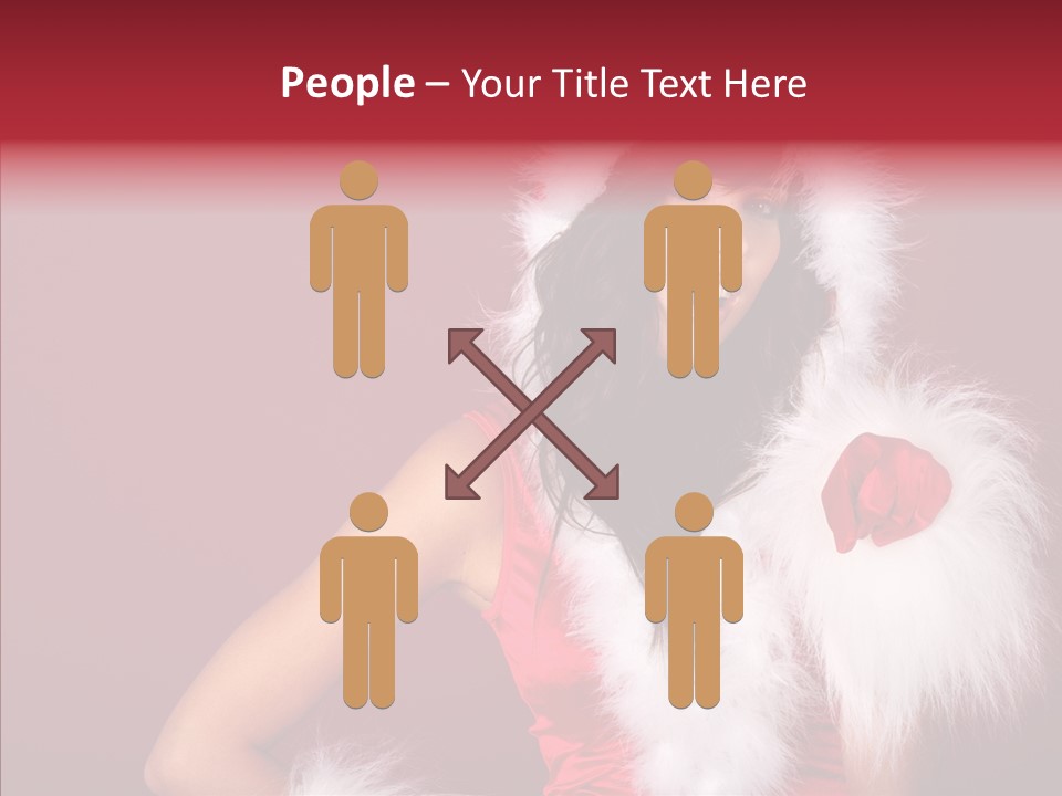 Brunette Hood Sensual PowerPoint Template