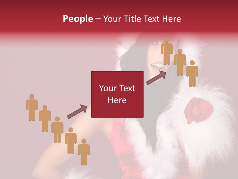 Brunette Hood Sensual PowerPoint Template