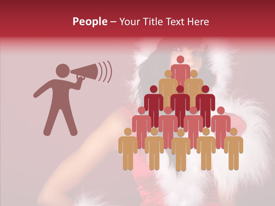 Brunette Hood Sensual PowerPoint Template