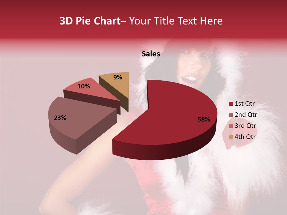 Brunette Hood Sensual PowerPoint Template