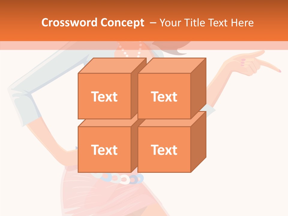 Table Writing Team PowerPoint Template