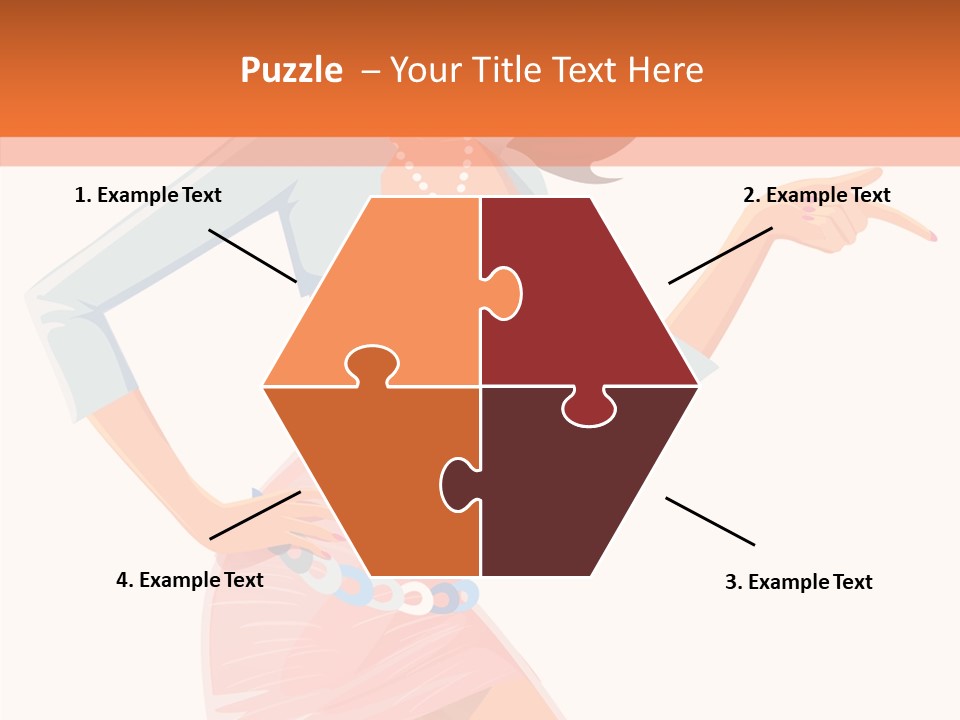 Table Writing Team PowerPoint Template