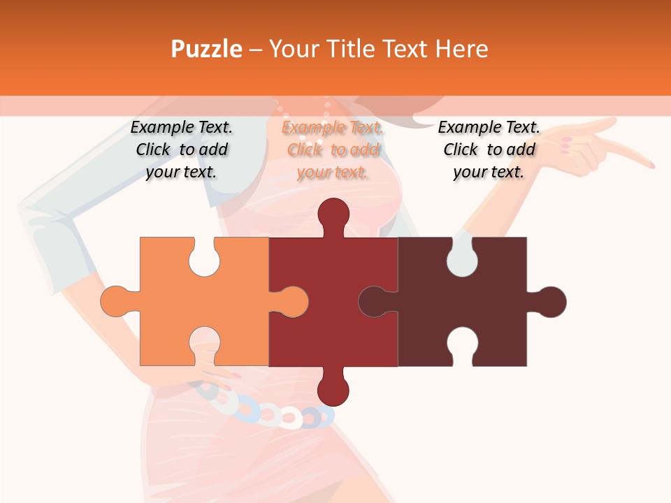 Table Writing Team PowerPoint Template