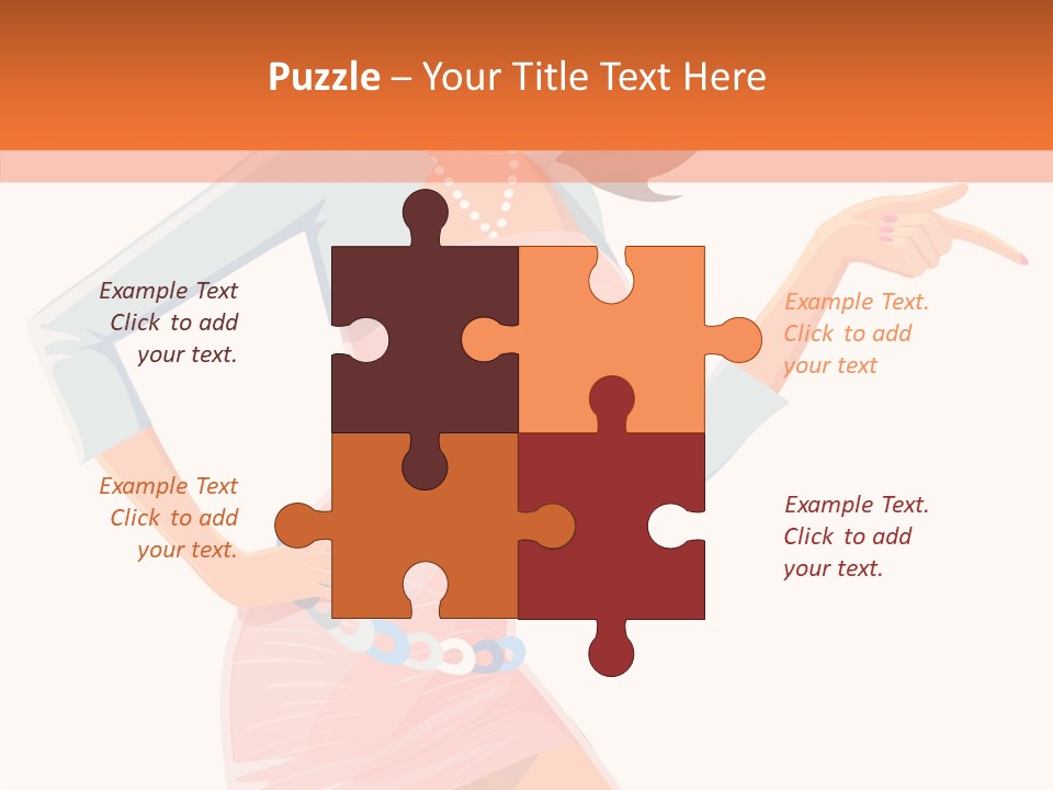 Table Writing Team PowerPoint Template