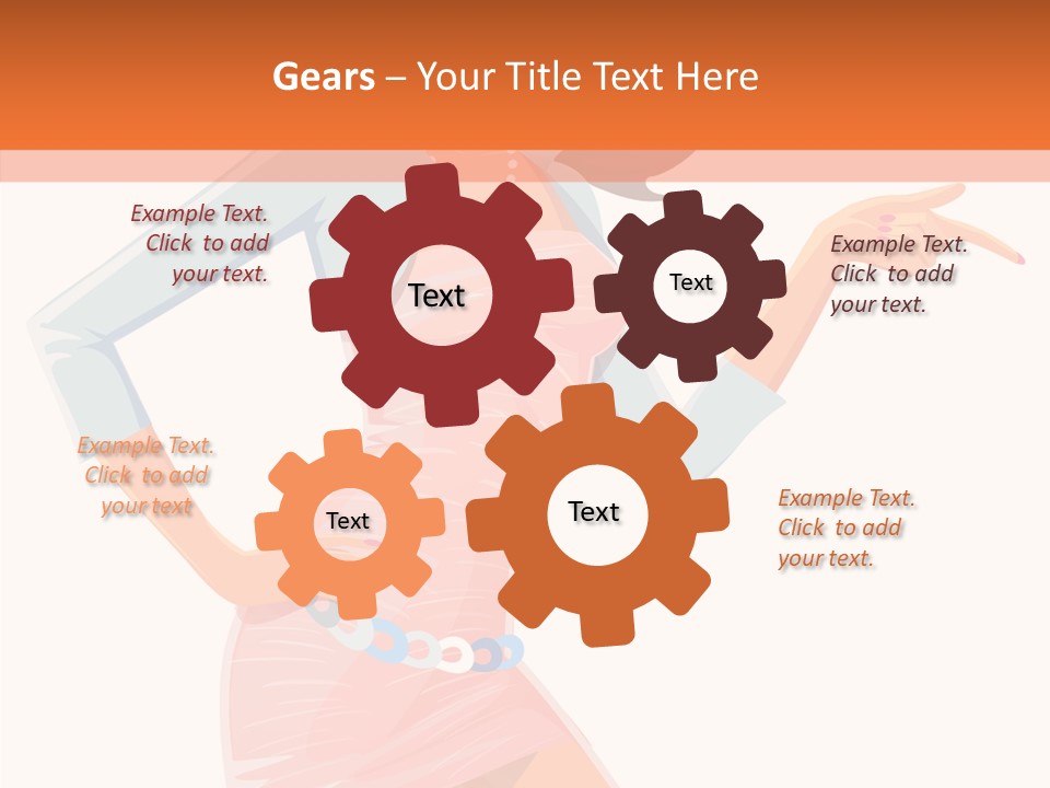 Table Writing Team PowerPoint Template