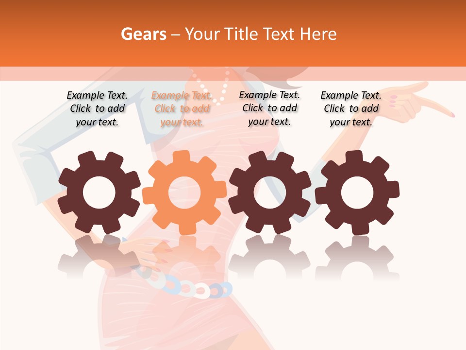 Table Writing Team PowerPoint Template