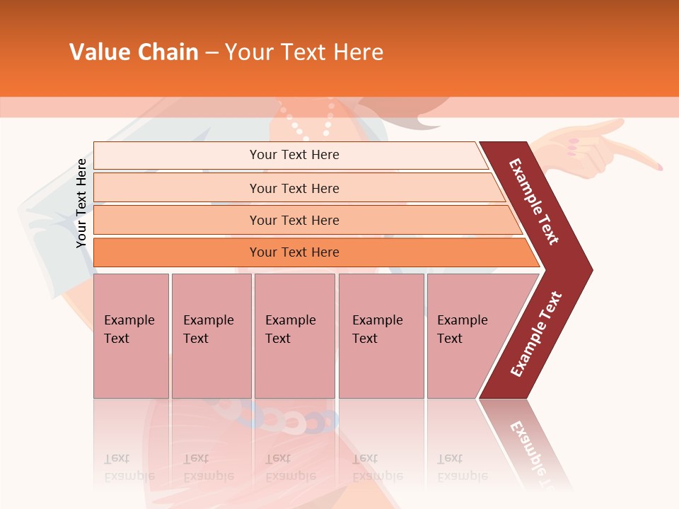 Table Writing Team PowerPoint Template