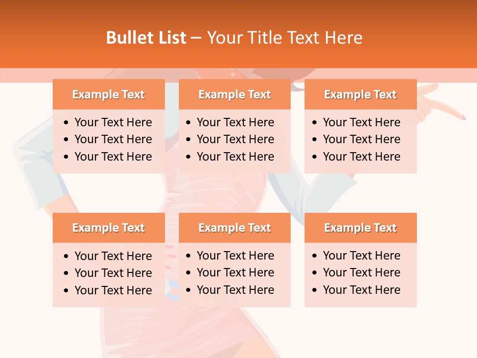 Table Writing Team PowerPoint Template