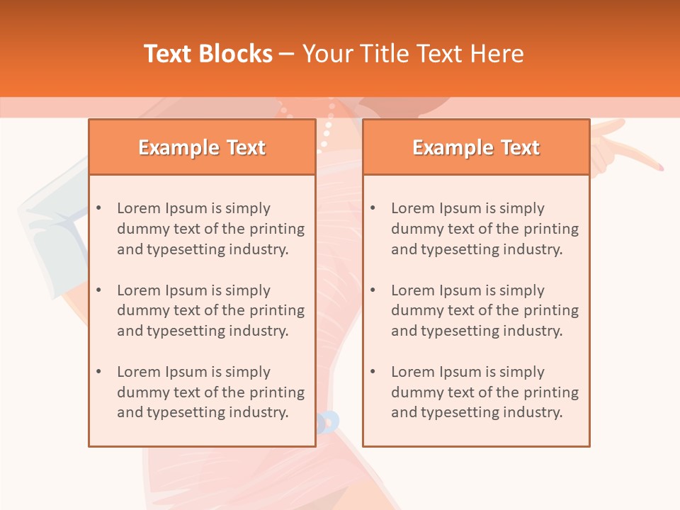 Table Writing Team PowerPoint Template