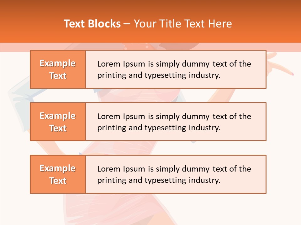 Table Writing Team PowerPoint Template