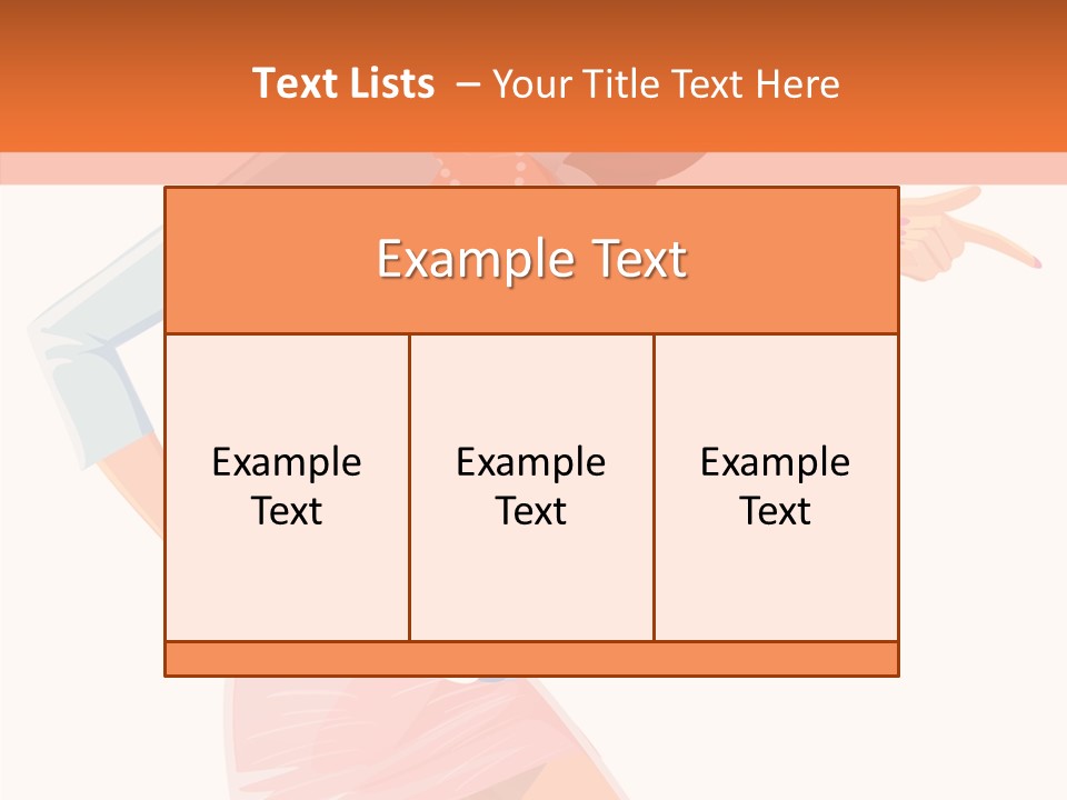 Table Writing Team PowerPoint Template