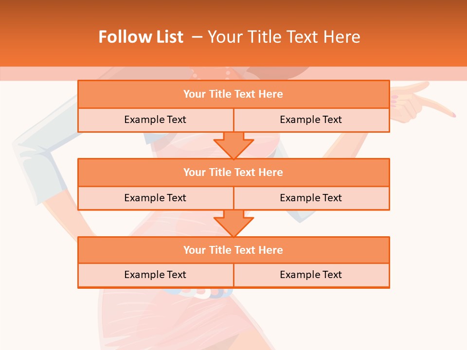 Table Writing Team PowerPoint Template