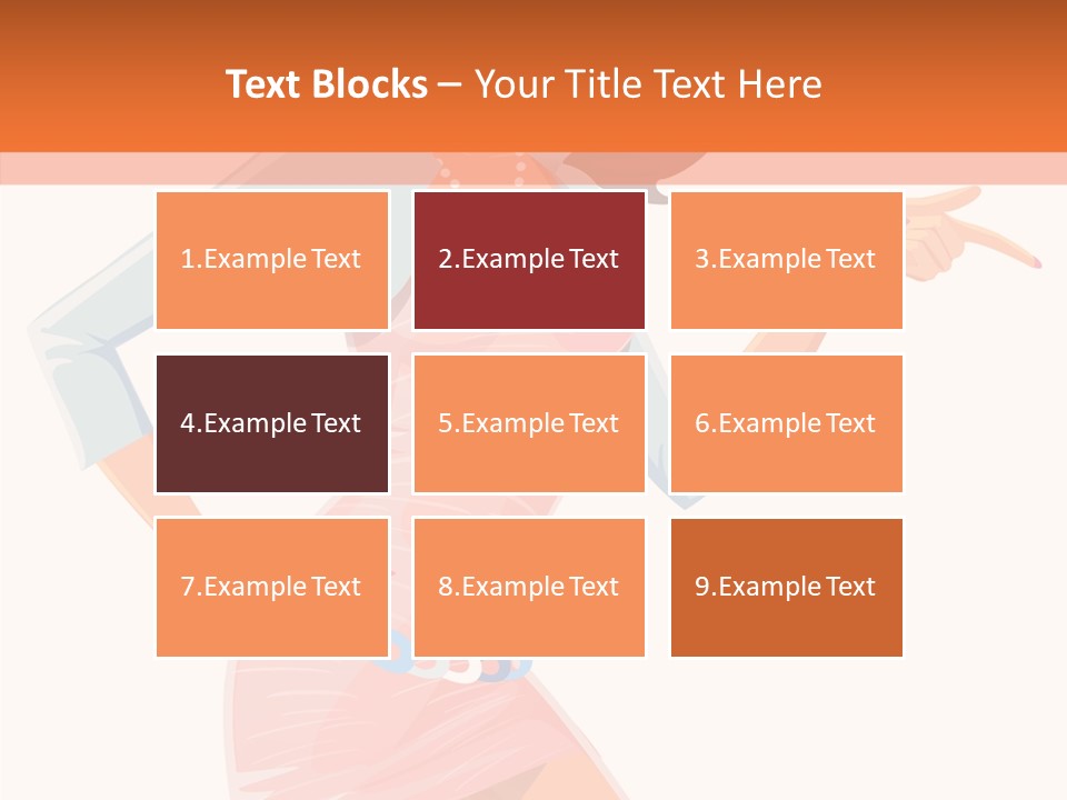 Table Writing Team PowerPoint Template