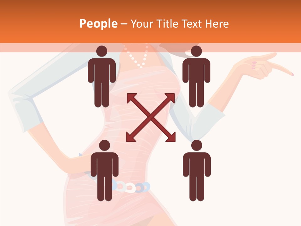 Table Writing Team PowerPoint Template