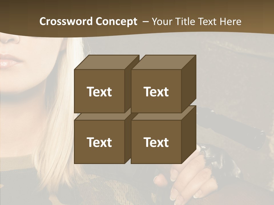 Gun American Conflict PowerPoint Template