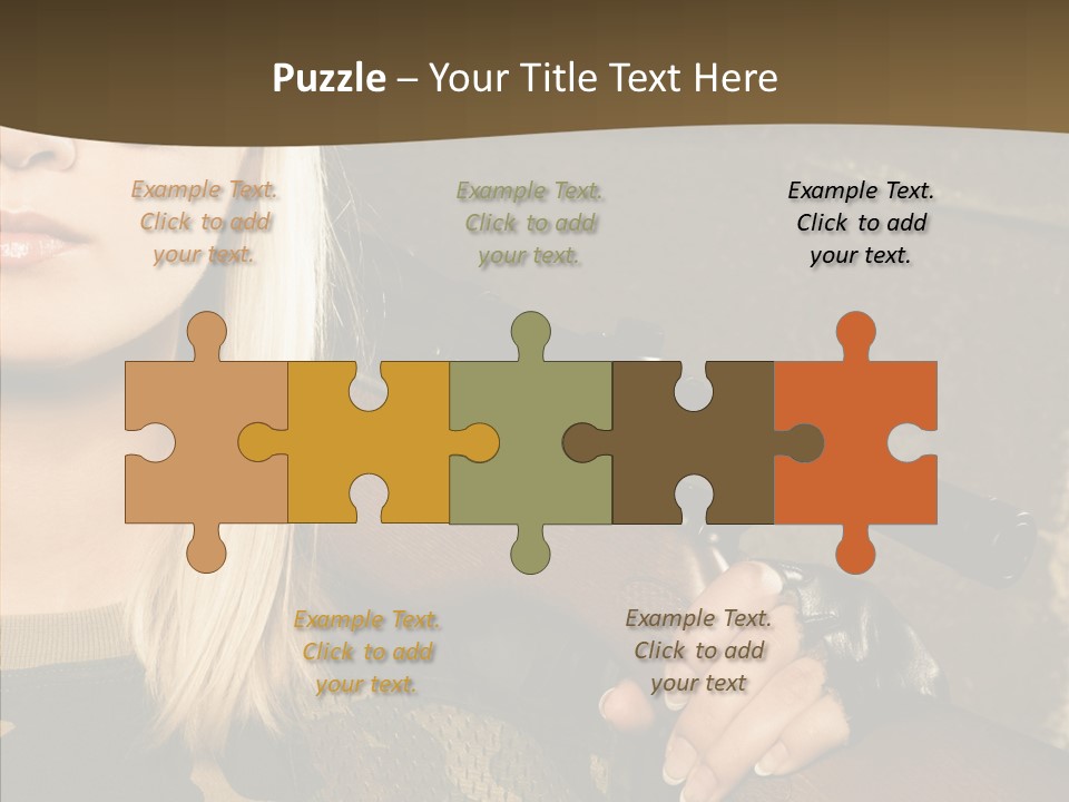 Gun American Conflict PowerPoint Template