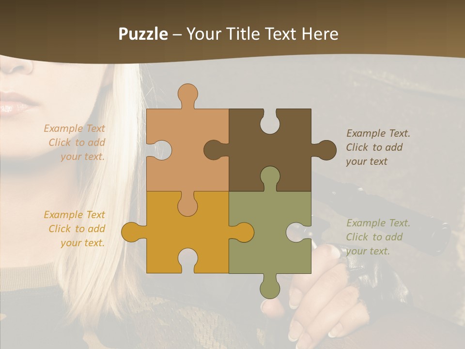 Gun American Conflict PowerPoint Template