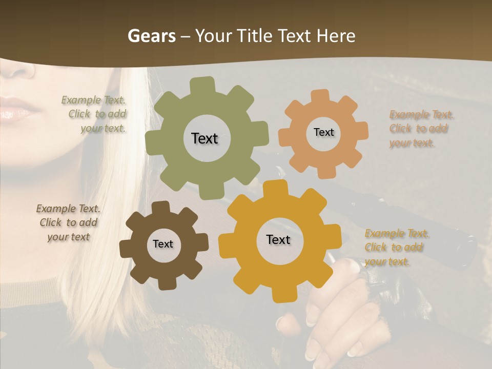 Gun American Conflict PowerPoint Template