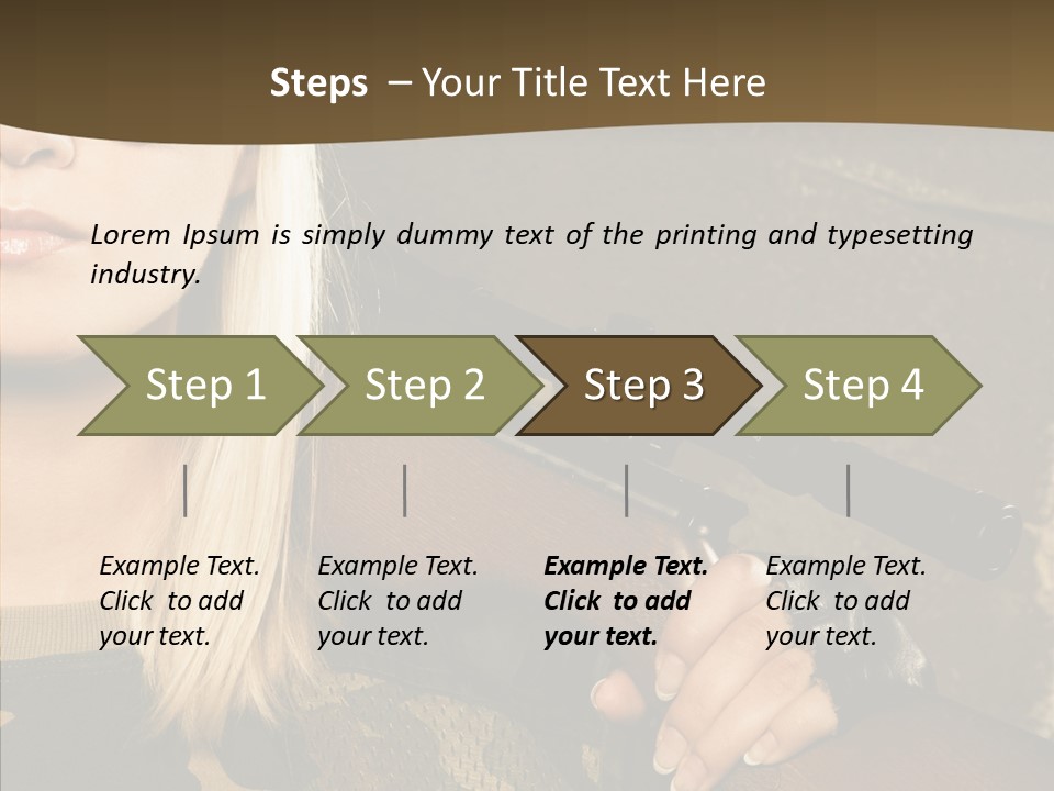 Gun American Conflict PowerPoint Template