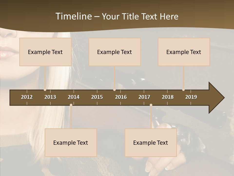 Gun American Conflict PowerPoint Template