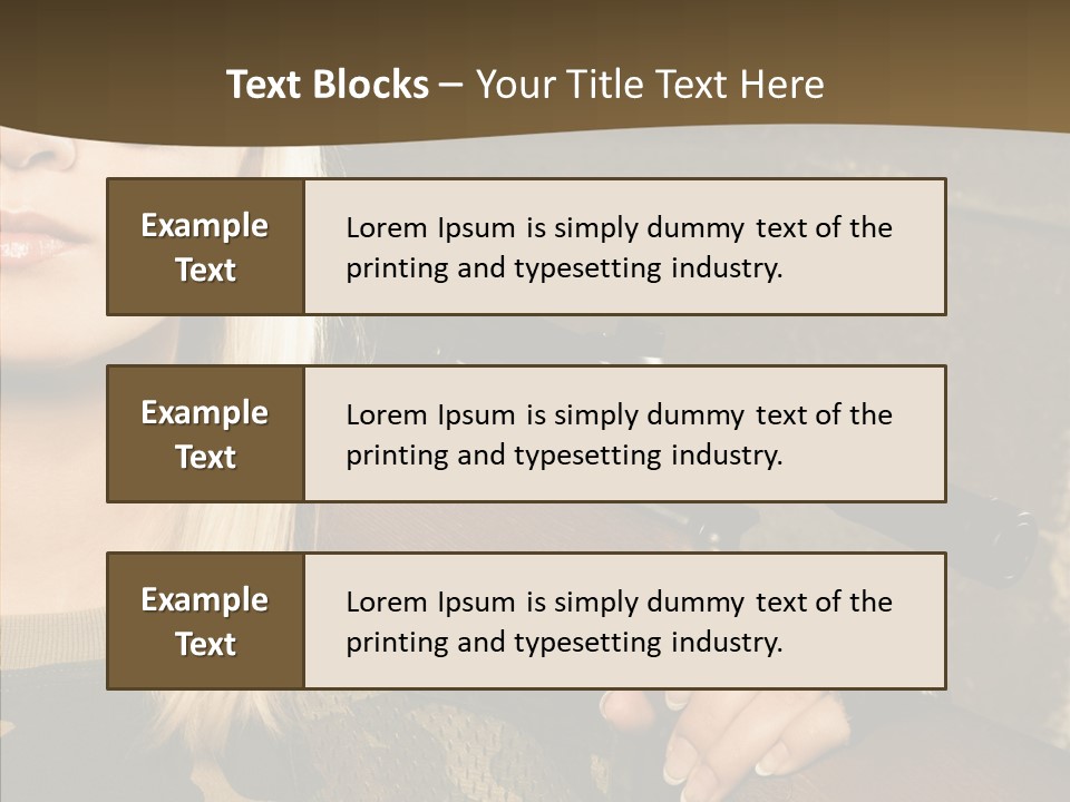 Gun American Conflict PowerPoint Template