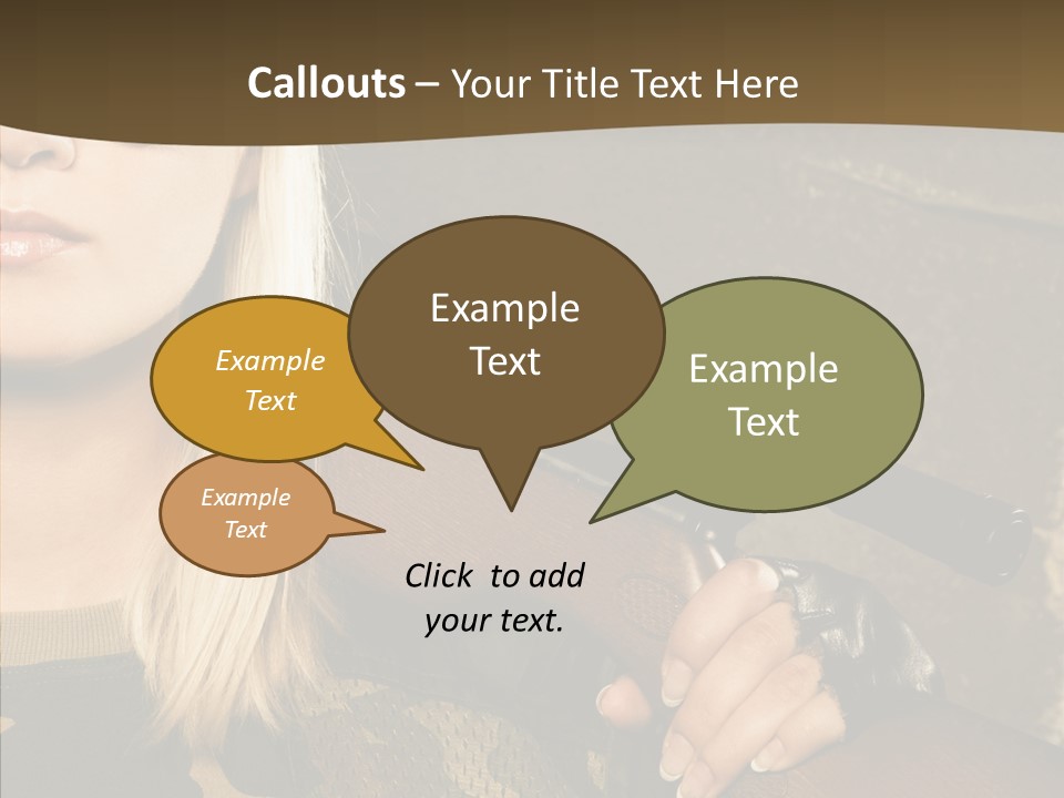 Gun American Conflict PowerPoint Template