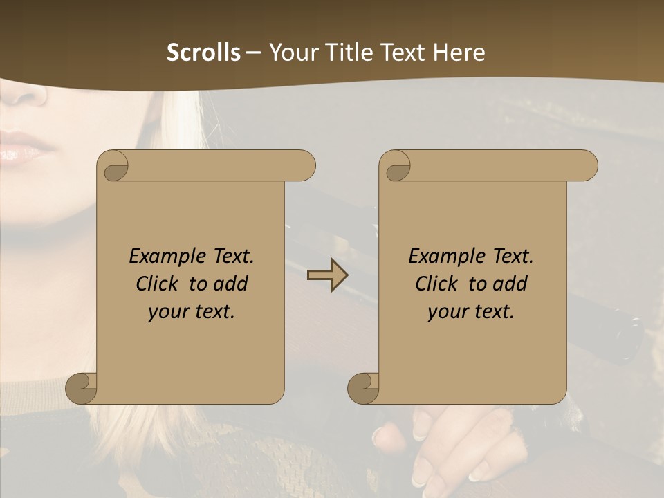 Gun American Conflict PowerPoint Template