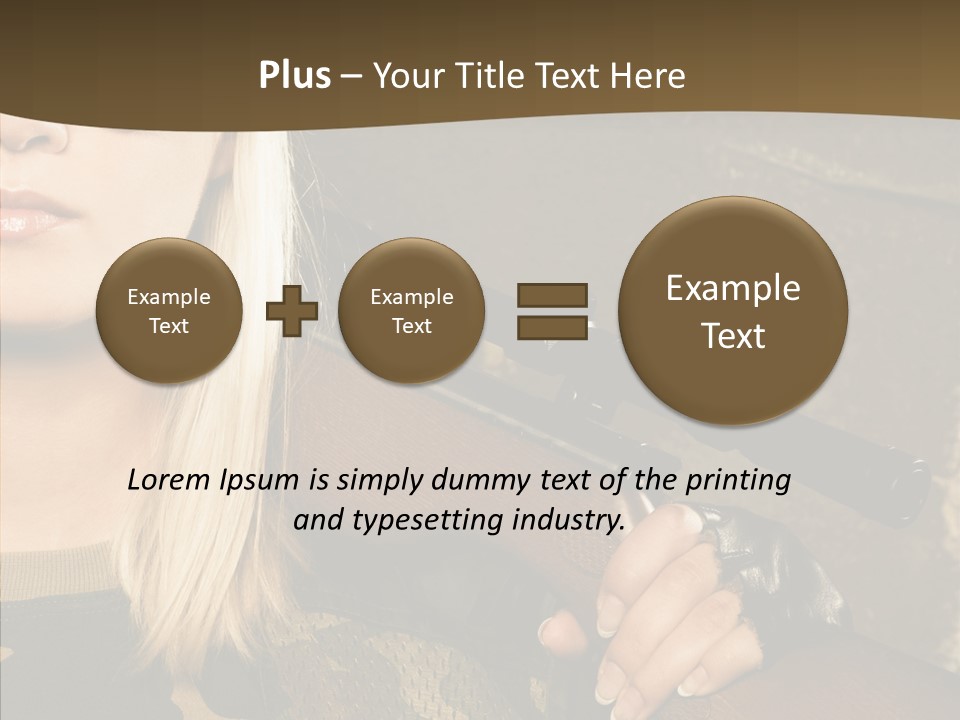 Gun American Conflict PowerPoint Template