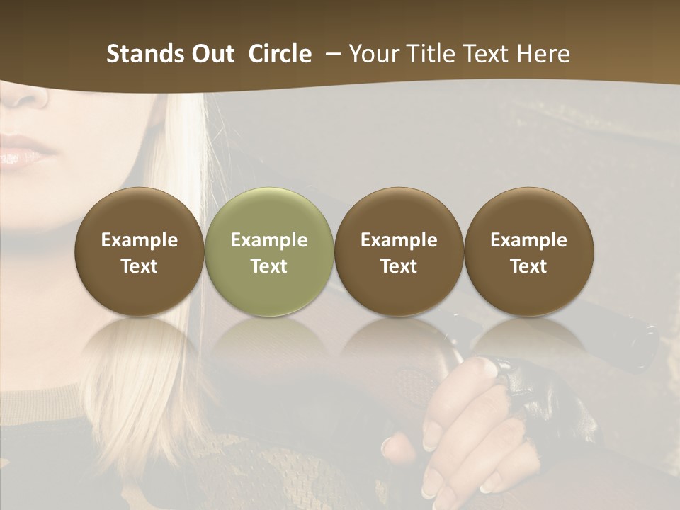 Gun American Conflict PowerPoint Template