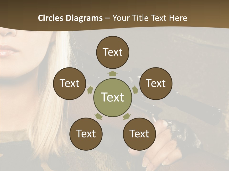 Gun American Conflict PowerPoint Template