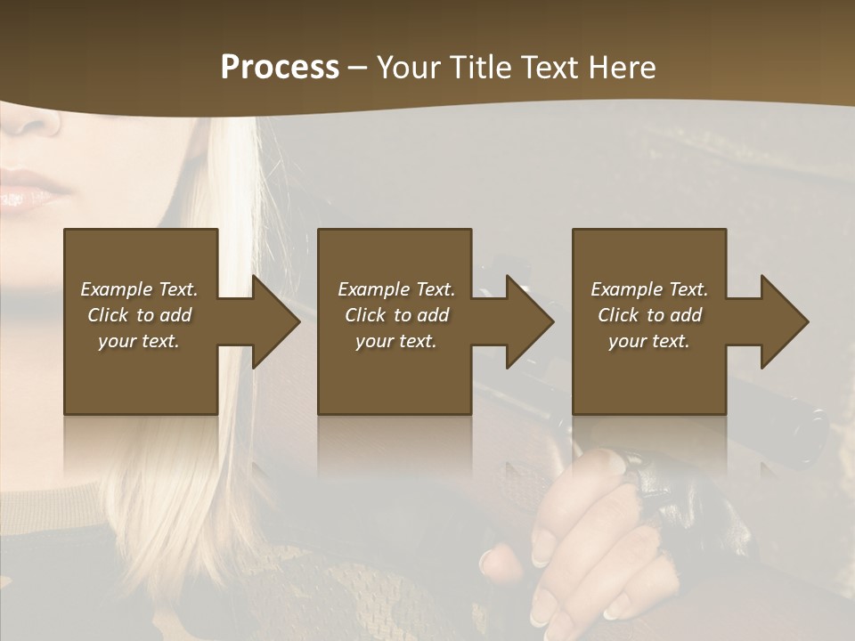 Gun American Conflict PowerPoint Template