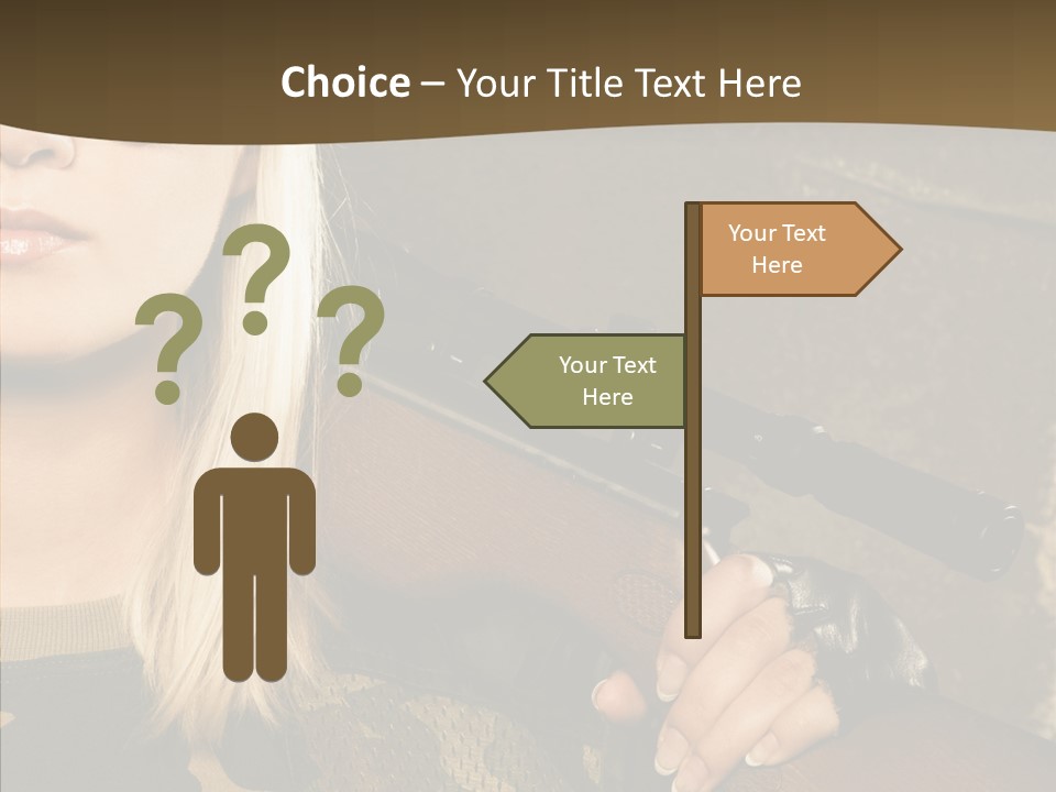 Gun American Conflict PowerPoint Template