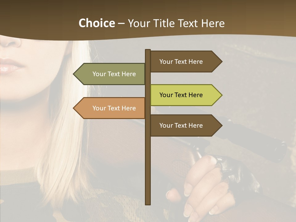 Gun American Conflict PowerPoint Template