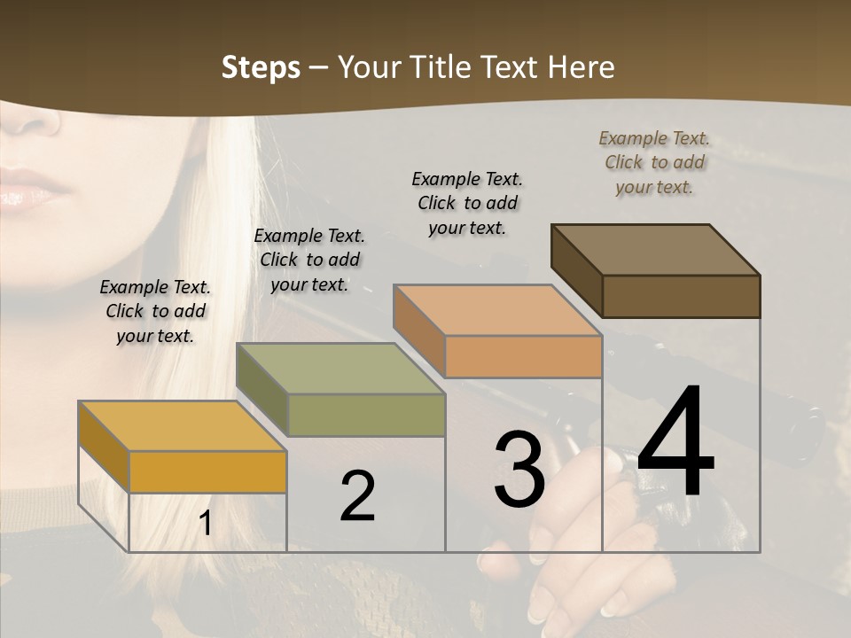 Gun American Conflict PowerPoint Template