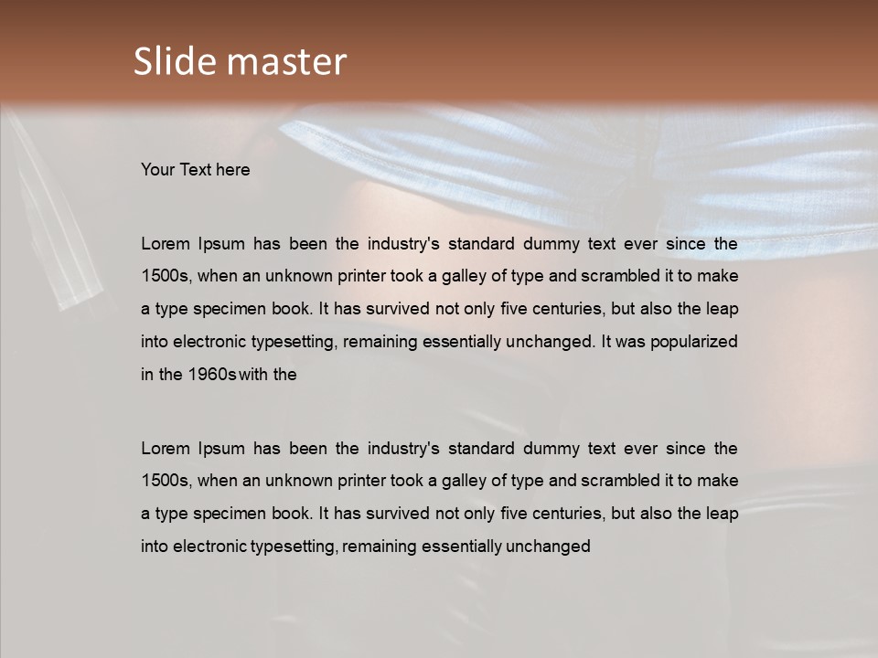 Sensuality Dark Sensual PowerPoint Template