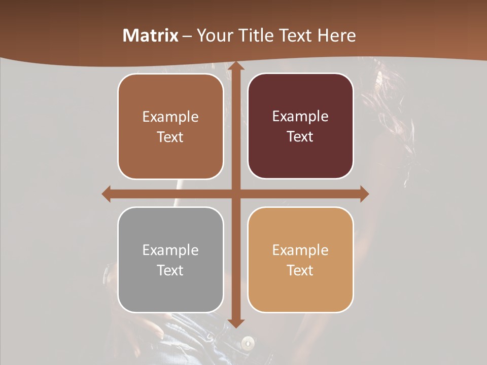 Sensuality Sexy Pose PowerPoint Template