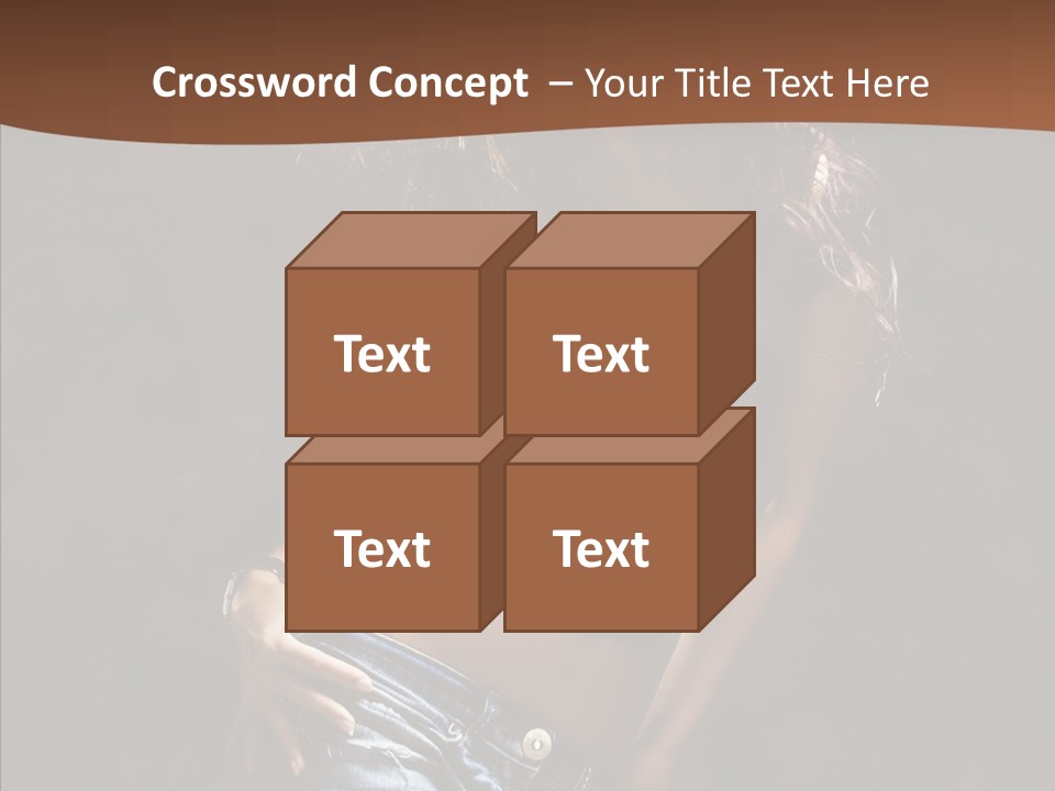 Sensuality Sexy Pose PowerPoint Template